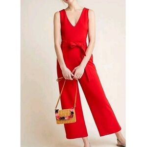 Anthropologie Cathy Structured Jumpsuit Size M